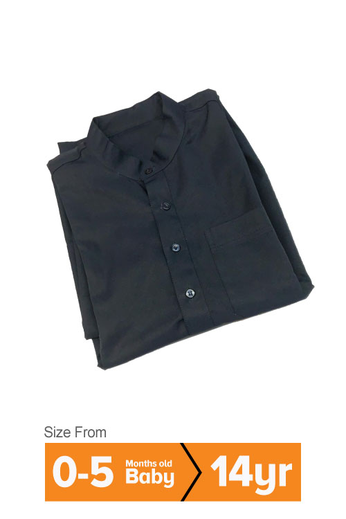 Navy boys Collared Jubba