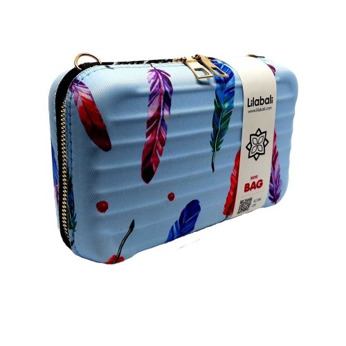Blue Feather Ladies Cross Body Bag
