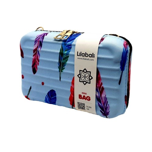 Blue Feather Ladies Cross Body Bag