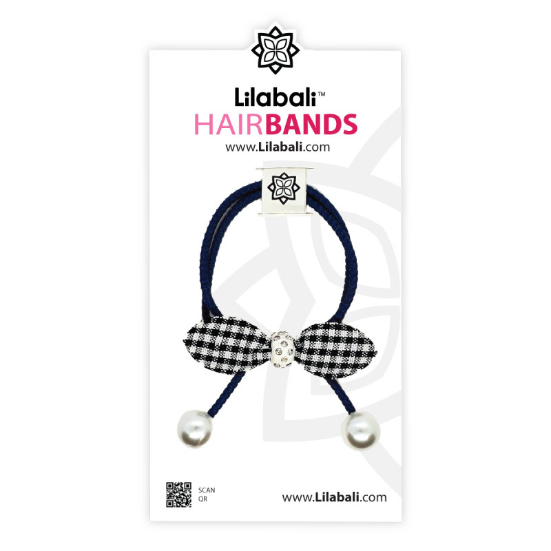 Leafy Pearl Band - Black