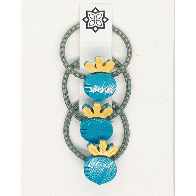 Turquoise - 3 X Turnip hairband