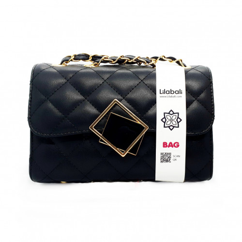 Ultra Fire Retro Wide Shoulder strap Crossbody Bag - Black