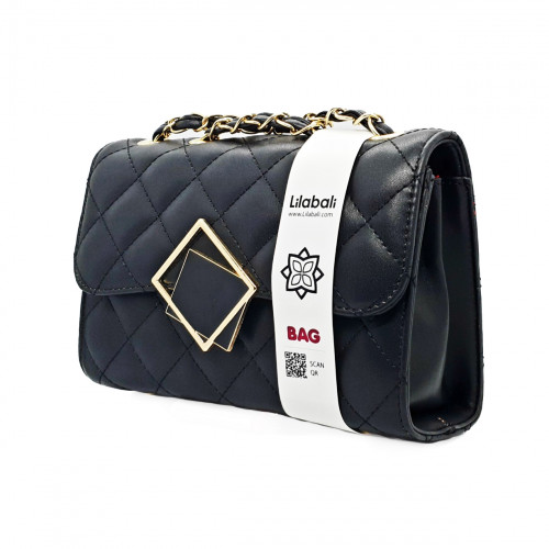 Ultra Fire Retro Wide Shoulder strap Crossbody Bag - Black