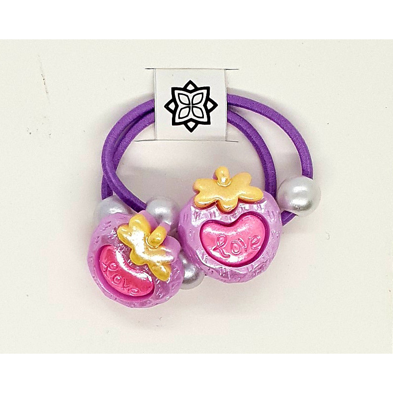 Violet - 2 X Heart Shape Hair Band