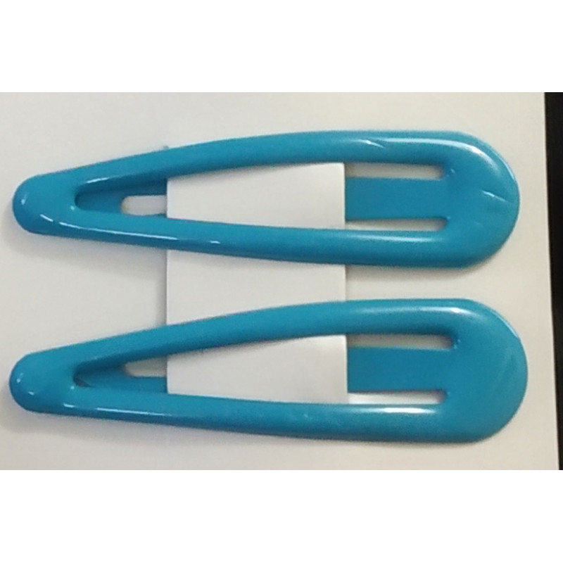 2 x Cerulean Snap Hair Clips