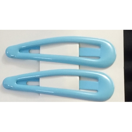 2 x Force Blue Snap Hair Clips