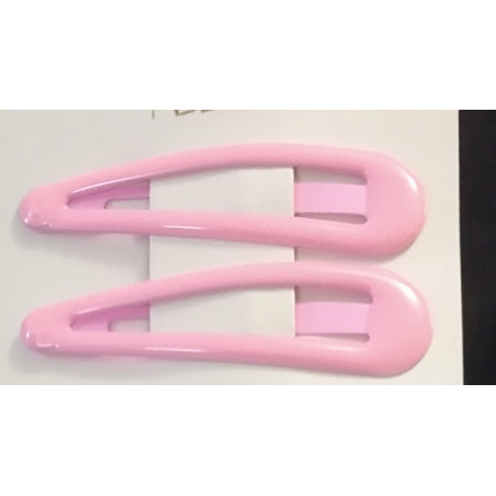 2 x Puce Snap Hair Clips