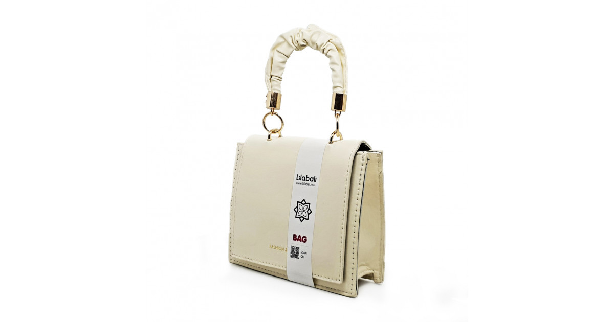 PU Leather Envelope Design Simple Versatile Tote Handbag - Cream