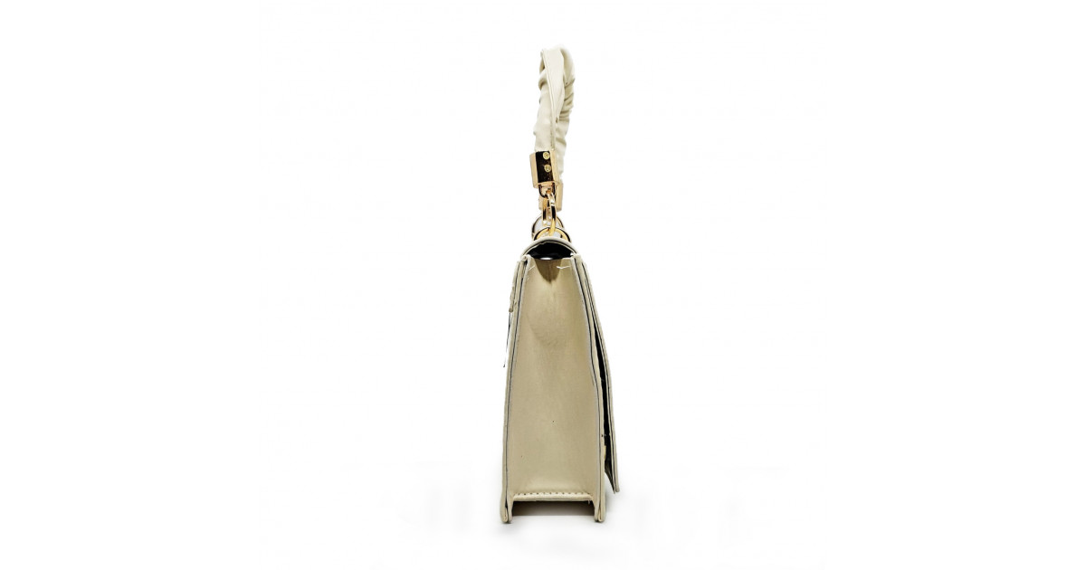 PU Leather Envelope Design Simple Versatile Tote Handbag - Cream