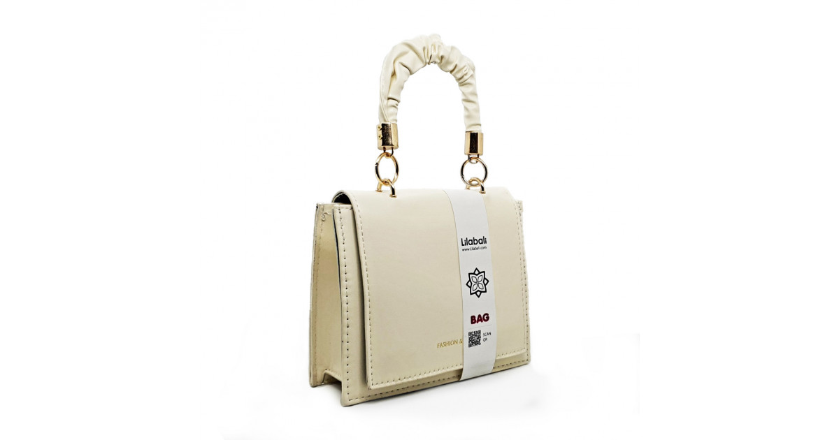 PU Leather Envelope Design Simple Versatile Tote Handbag - Cream
