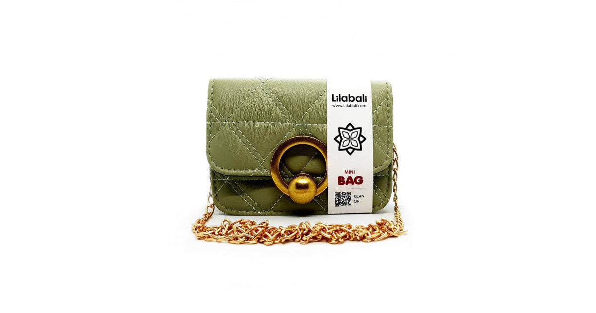 PU Leather Solid Color Flap Purse Small Crossbody Bag - Olive