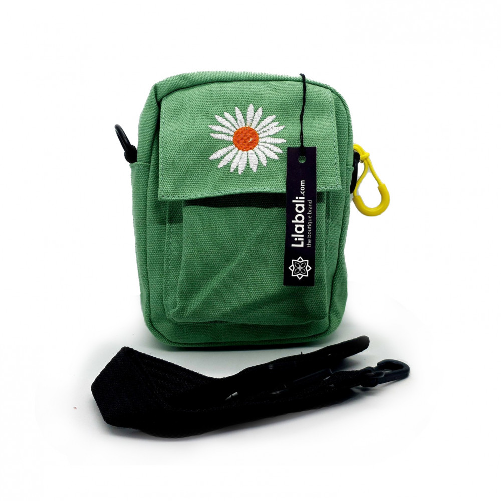 Daisy Flower Mini Cross Body Bag - Green Mint