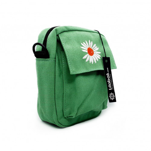 Daisy Flower Mini Cross Body Bag - Green Mint