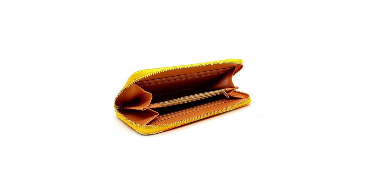 Daisy Flower Ladies Hand Purse- Mustard
