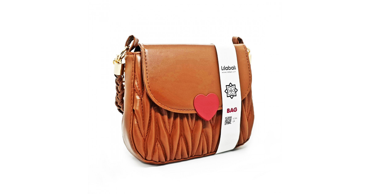 Love Hasp Shoulder Handbags - Brown
