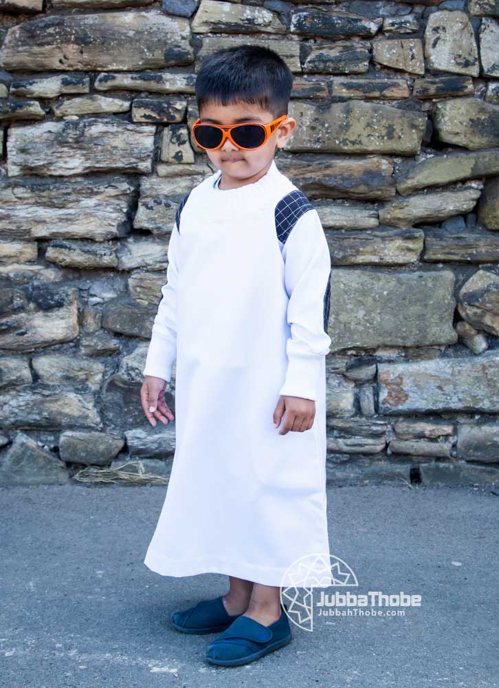 White Arm Patch Toddler Jubba