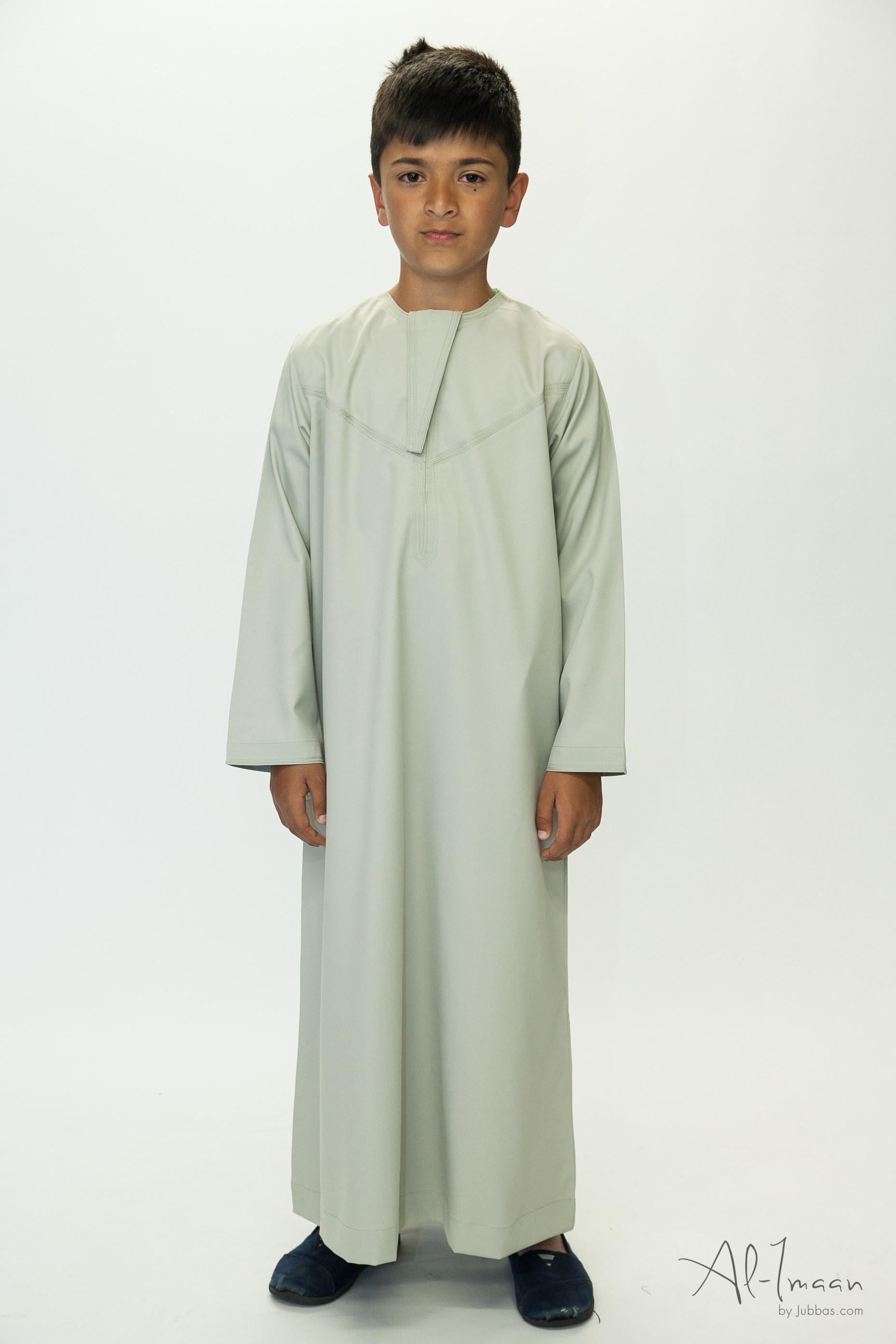 Kids Omani Light Olive Thobe